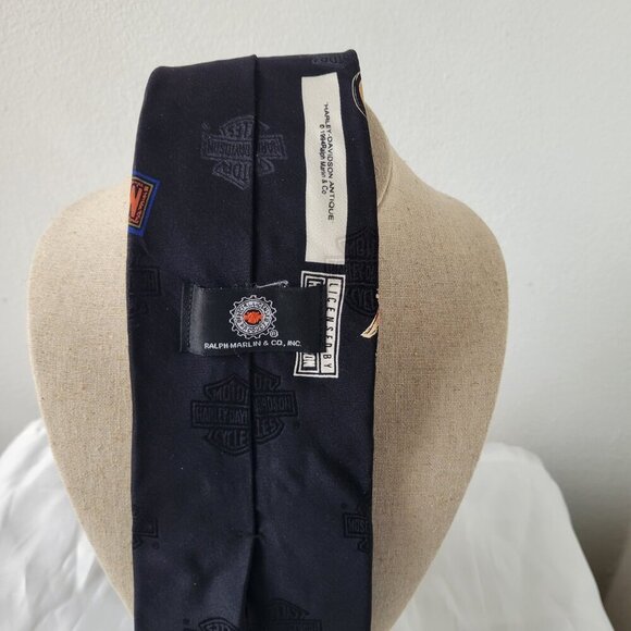 Ralph Martin Harley-Davidson 100% Silk Men’s Necktie (Off. Licensed USA Product) - Picture 3 of 7